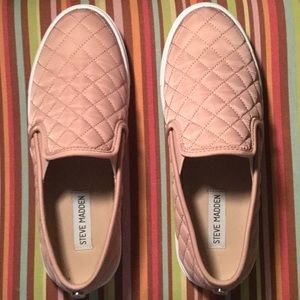 Pink Steve Madden platform sneakers